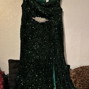 Aerie Dark Green Sequin Top